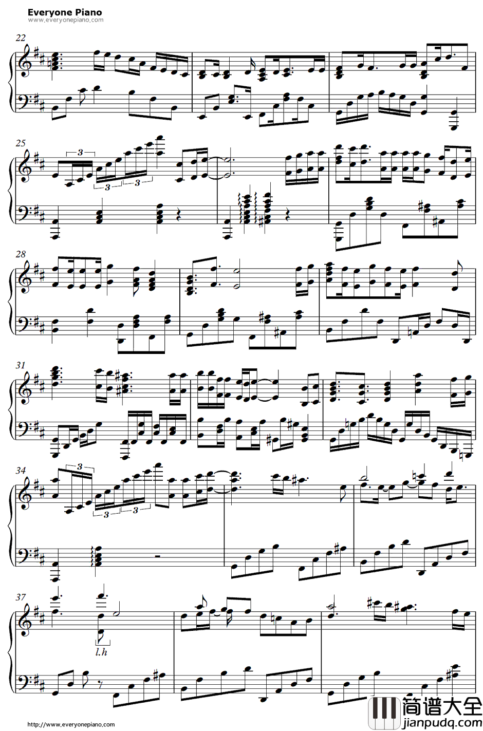 I_Scream_Chocolatl钢琴谱_Team.ねこかんft.Lia_心灵链环ED4