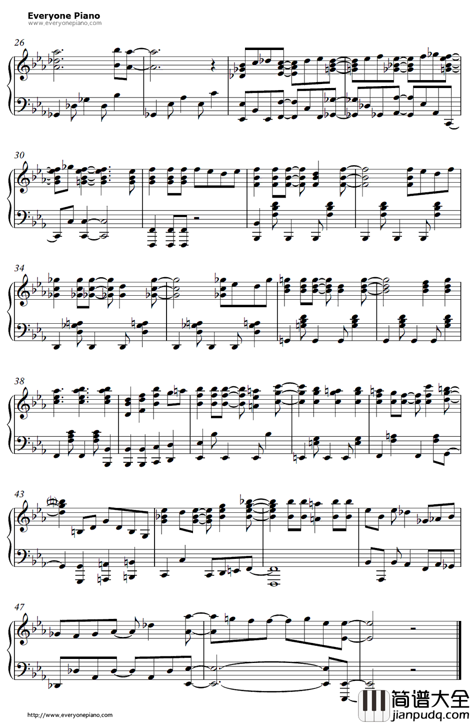 Departure!钢琴谱_小野正利_全职猎人2011重制版OP