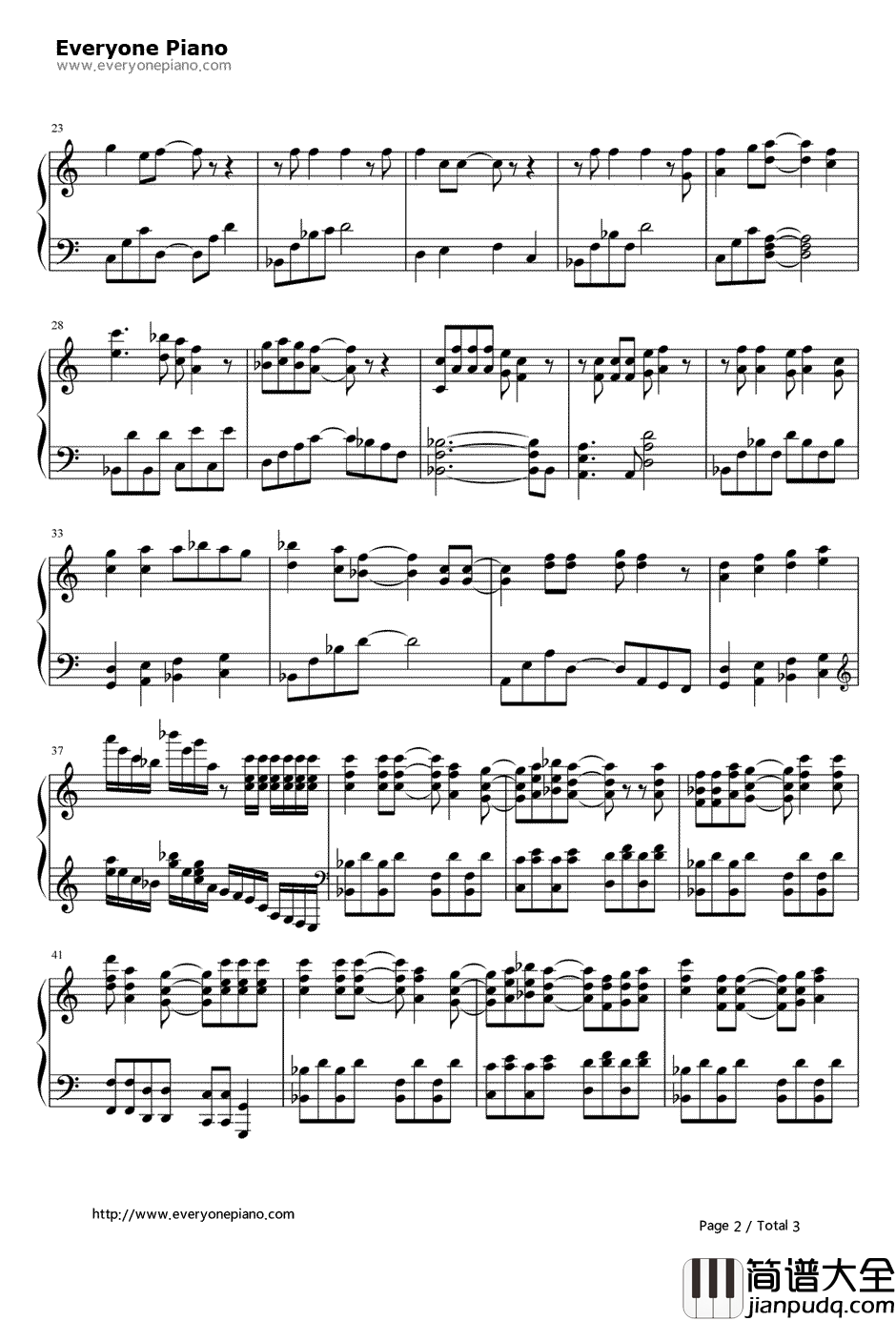 君が梦を连れてきた钢琴谱_高森奈津美中津真莉子茅野爱衣__樱花庄的宠物女孩_OP