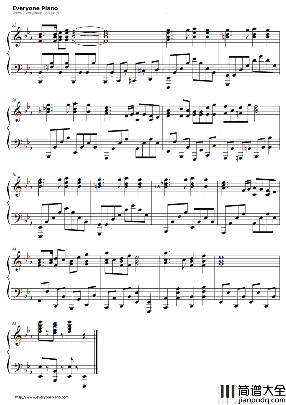 夜のとばりよさようなら钢琴谱_Velvet.Kodhy_我不受欢迎怎么想都是你们的错！ED3