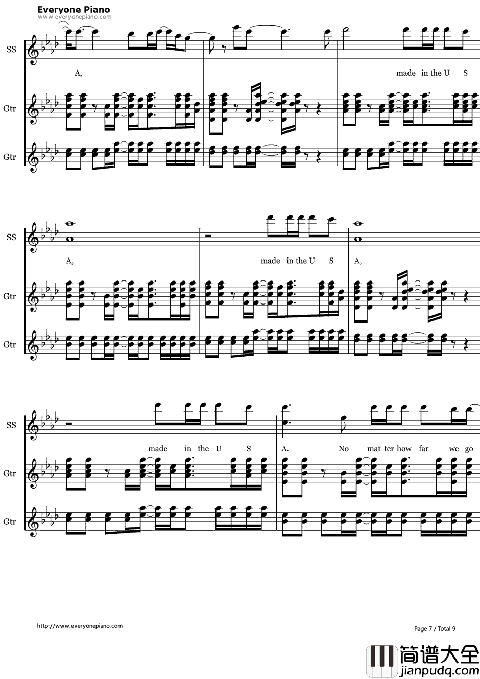 Made_in_the_USA钢琴谱_DemiLovato