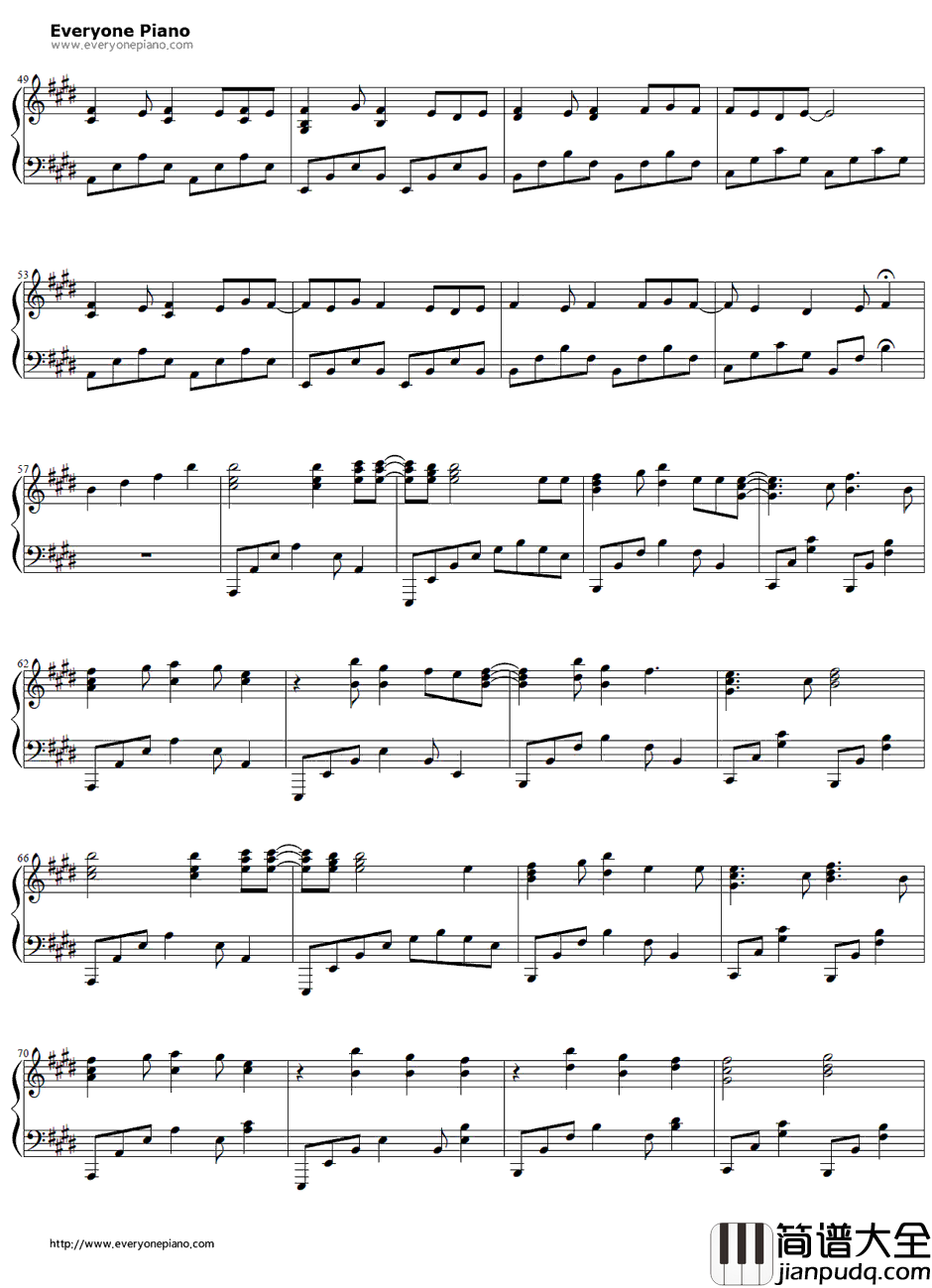 爱think_so钢琴谱_初音ミク_愛thinkso