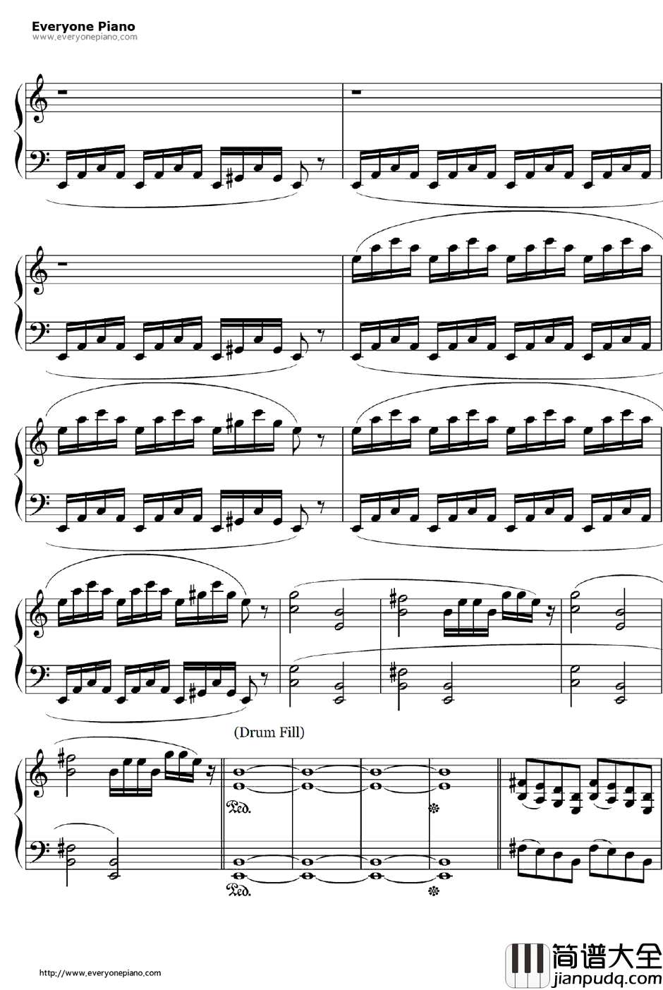 The_Day_That_Never_Comes钢琴谱_Metallica