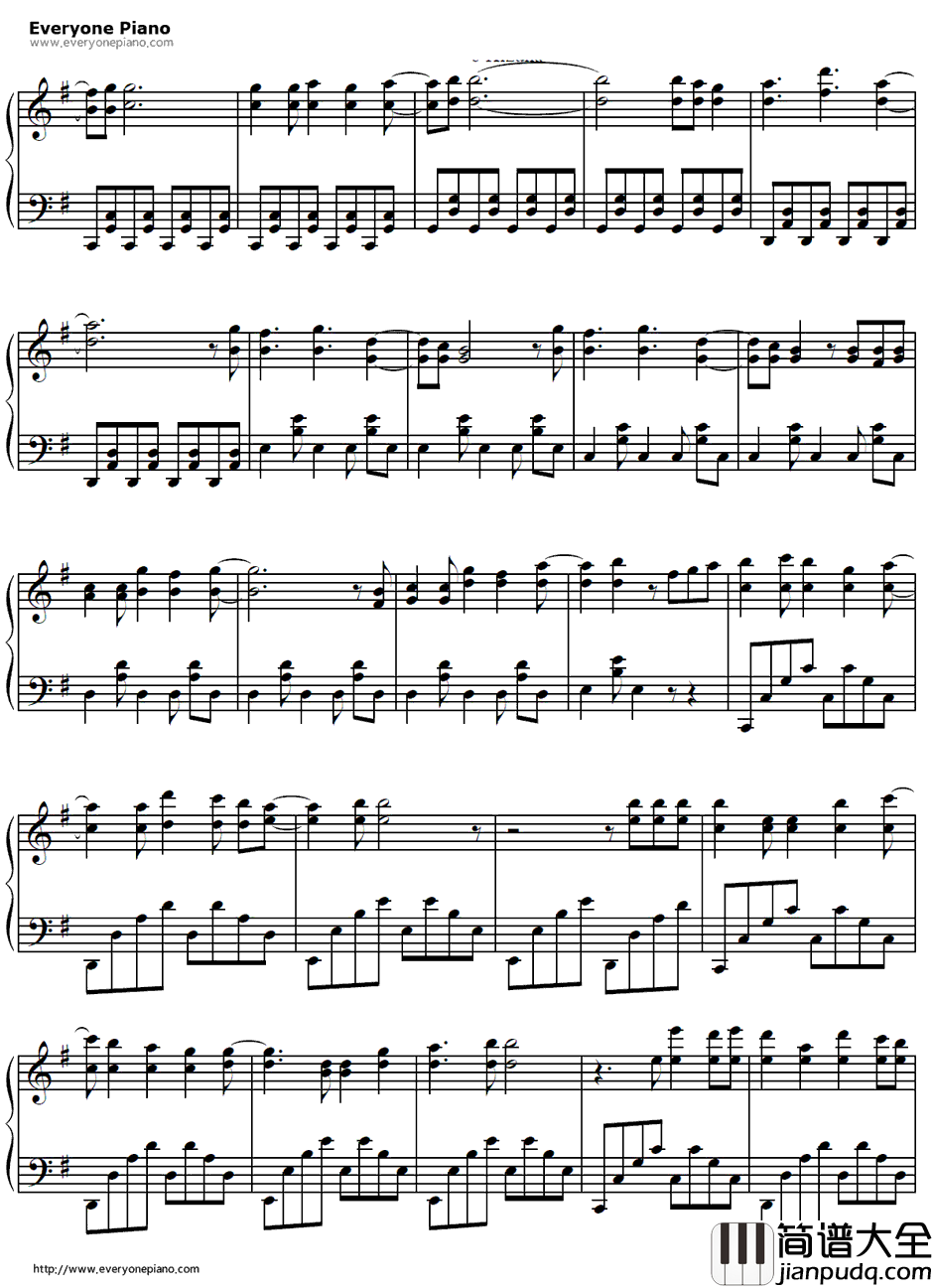 明日へのキズナ钢琴谱_HIMEKA_战场的女武神OP1