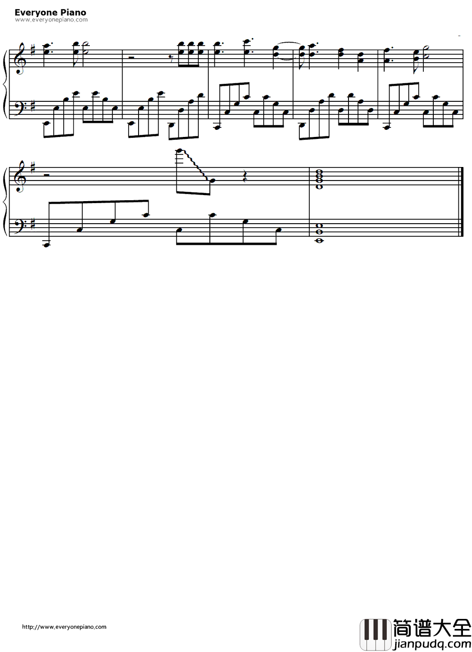 明日へのキズナ钢琴谱_HIMEKA_战场的女武神OP1