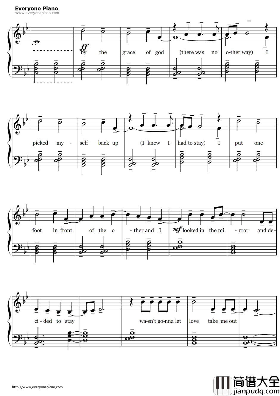 By_the_Grace_of_God钢琴谱_KatyPerry