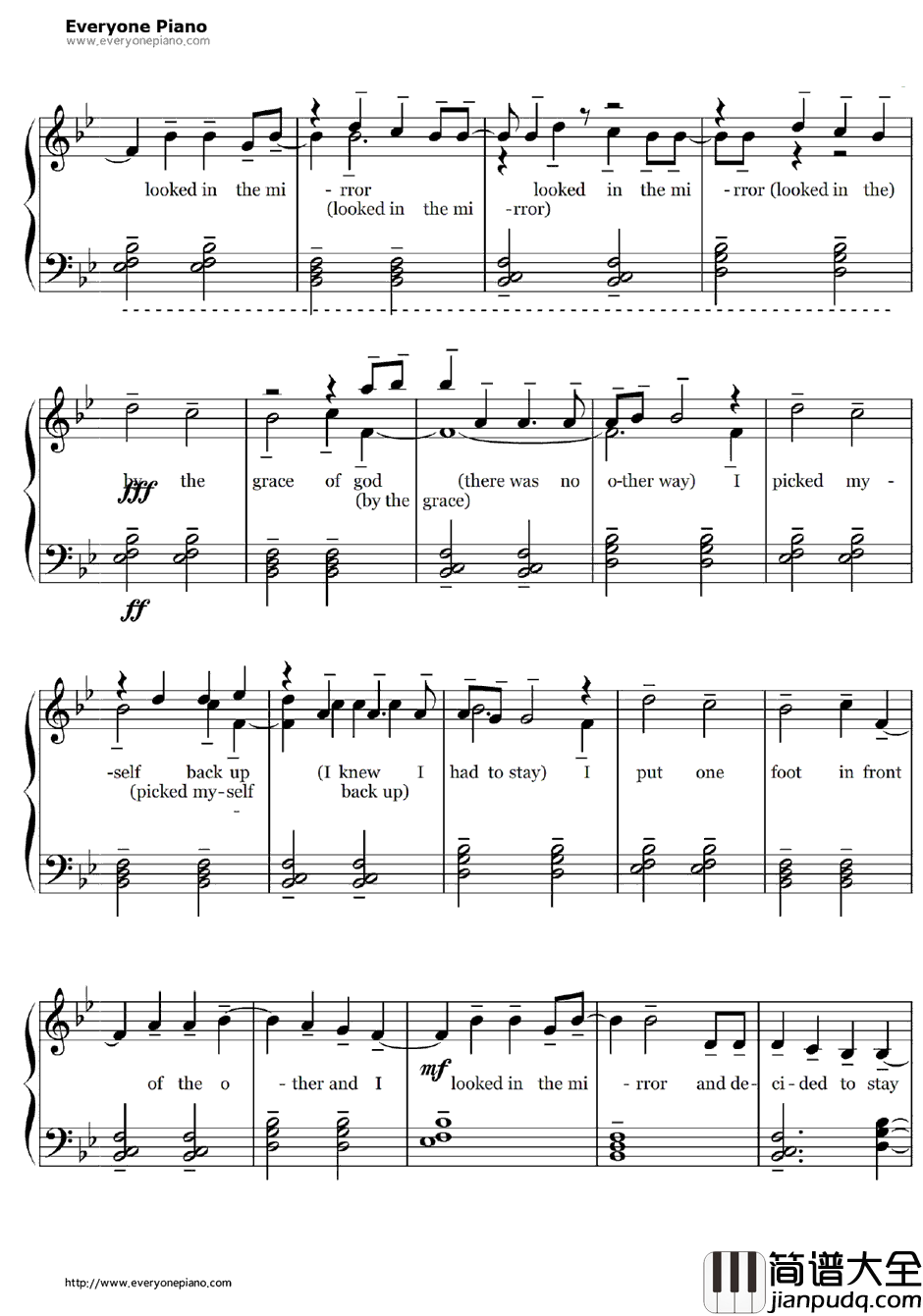 By_the_Grace_of_God钢琴谱_KatyPerry