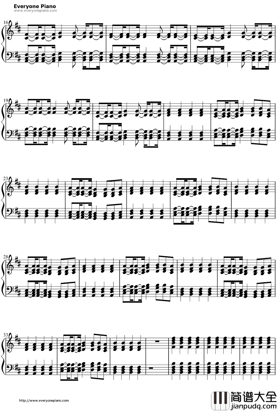 Starships伴奏钢琴谱_NickiMinaj