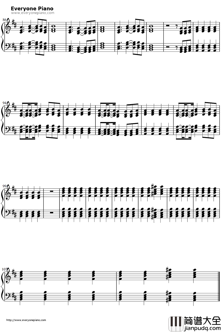 Starships伴奏钢琴谱_NickiMinaj