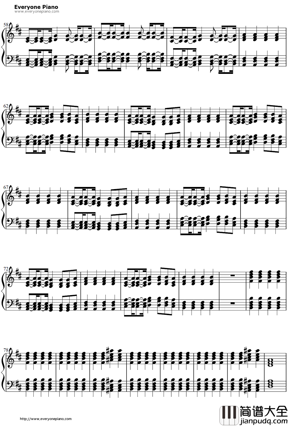 Starships伴奏钢琴谱_NickiMinaj