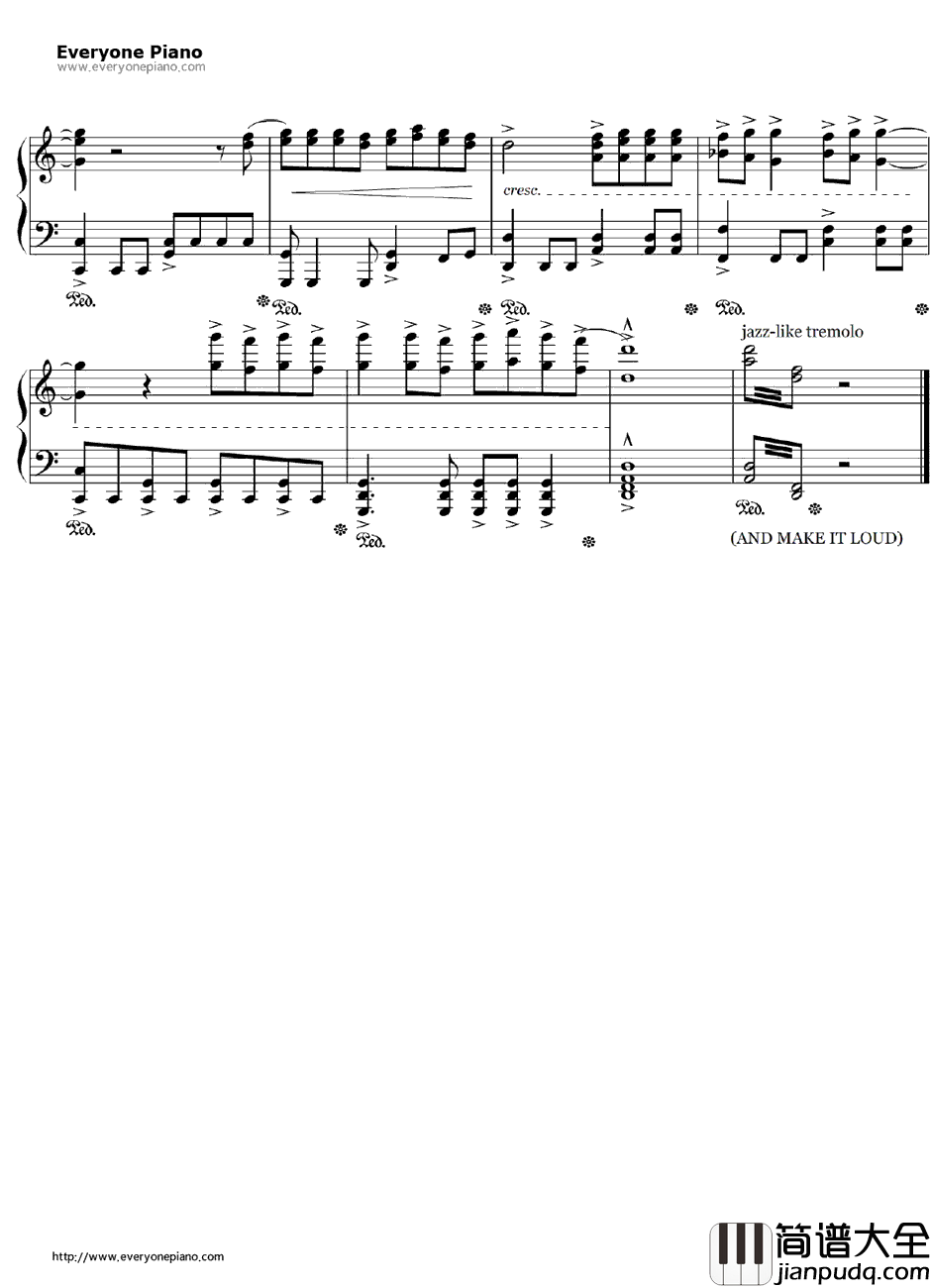 Ultraviolence钢琴谱_LanaDelRey