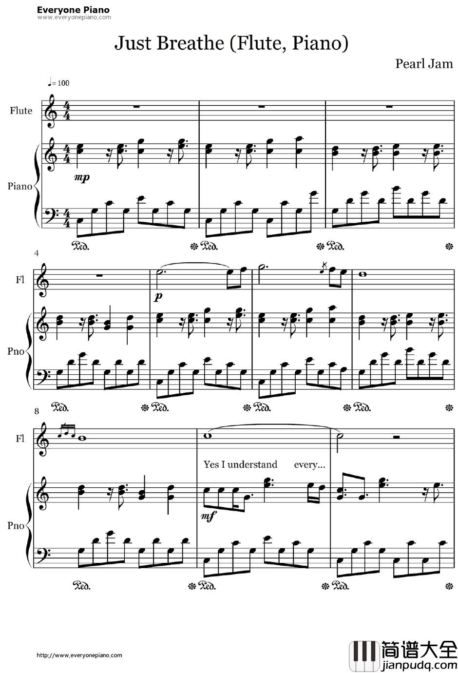 Just_Breathe钢琴谱_PearlJam