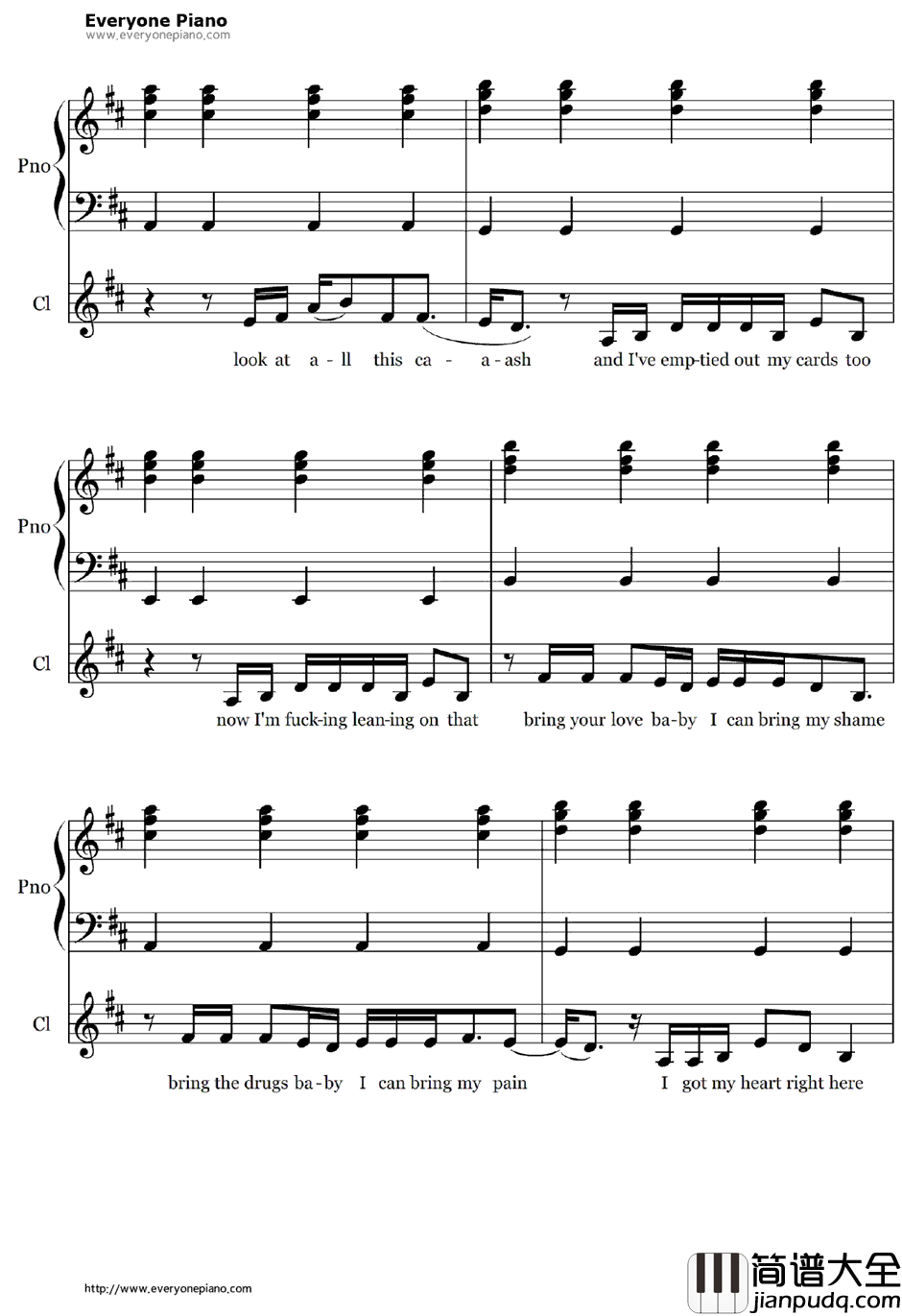 Wicked_Games钢琴谱_TheWeeknd　_伴奏