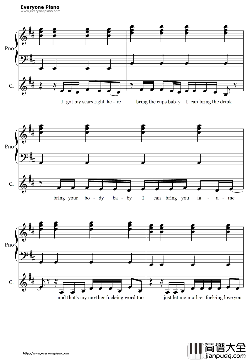 Wicked_Games钢琴谱_TheWeeknd　_伴奏