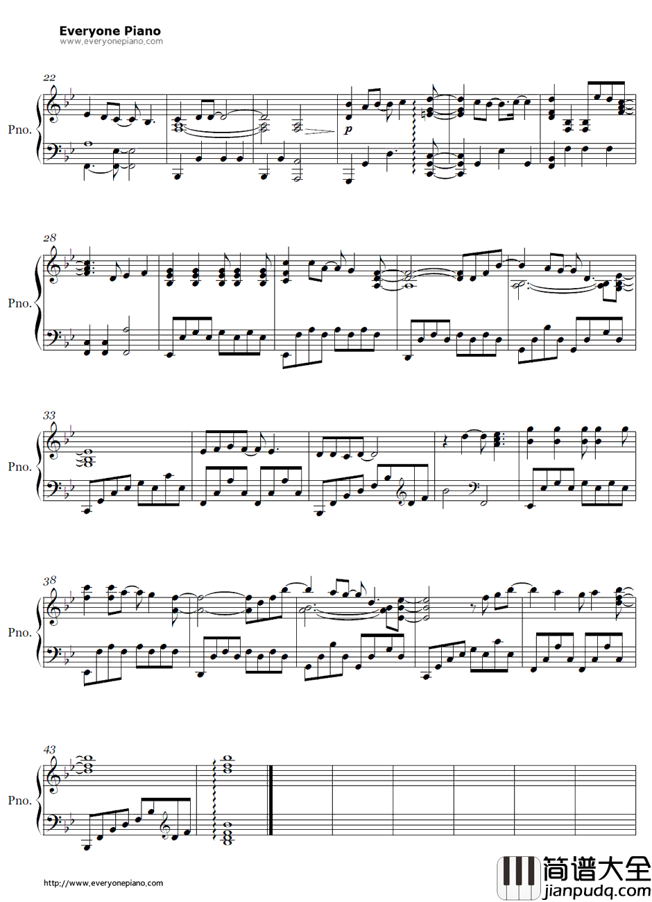 悲しみよこんにちは钢琴谱_齐藤由贵_相聚一刻OP1