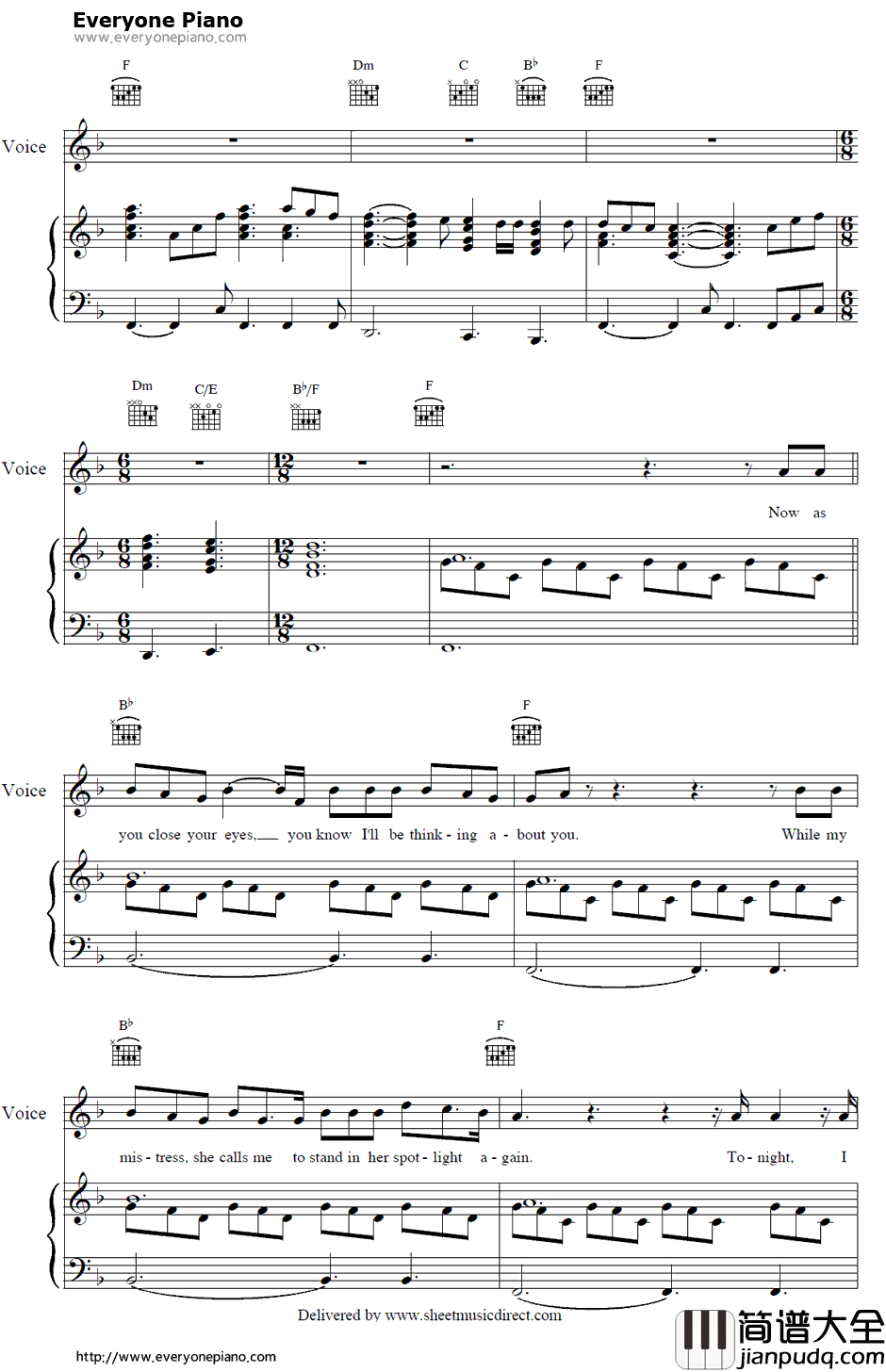 Bed_of_Roses钢琴谱_BonJovi