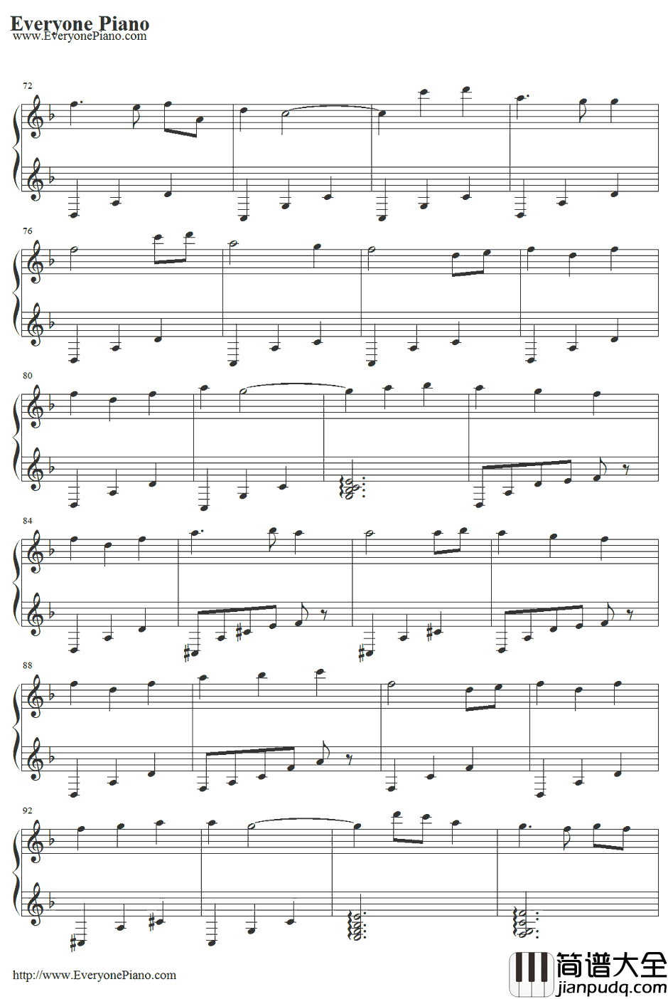 君とずっと…钢琴谱_yu_yu_工藤新一への挑戦状〜怪鸟伝说の谜〜主題歌