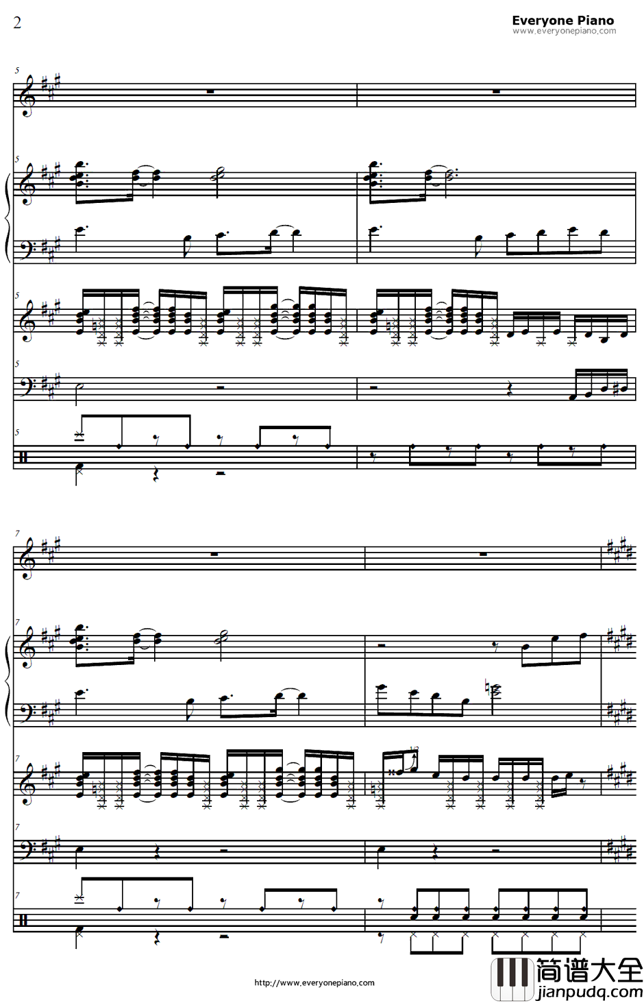 1/2钢琴谱_川本真琴_浪客剑心OP2