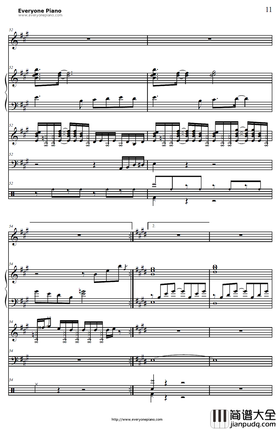 1/2钢琴谱_川本真琴_浪客剑心OP2