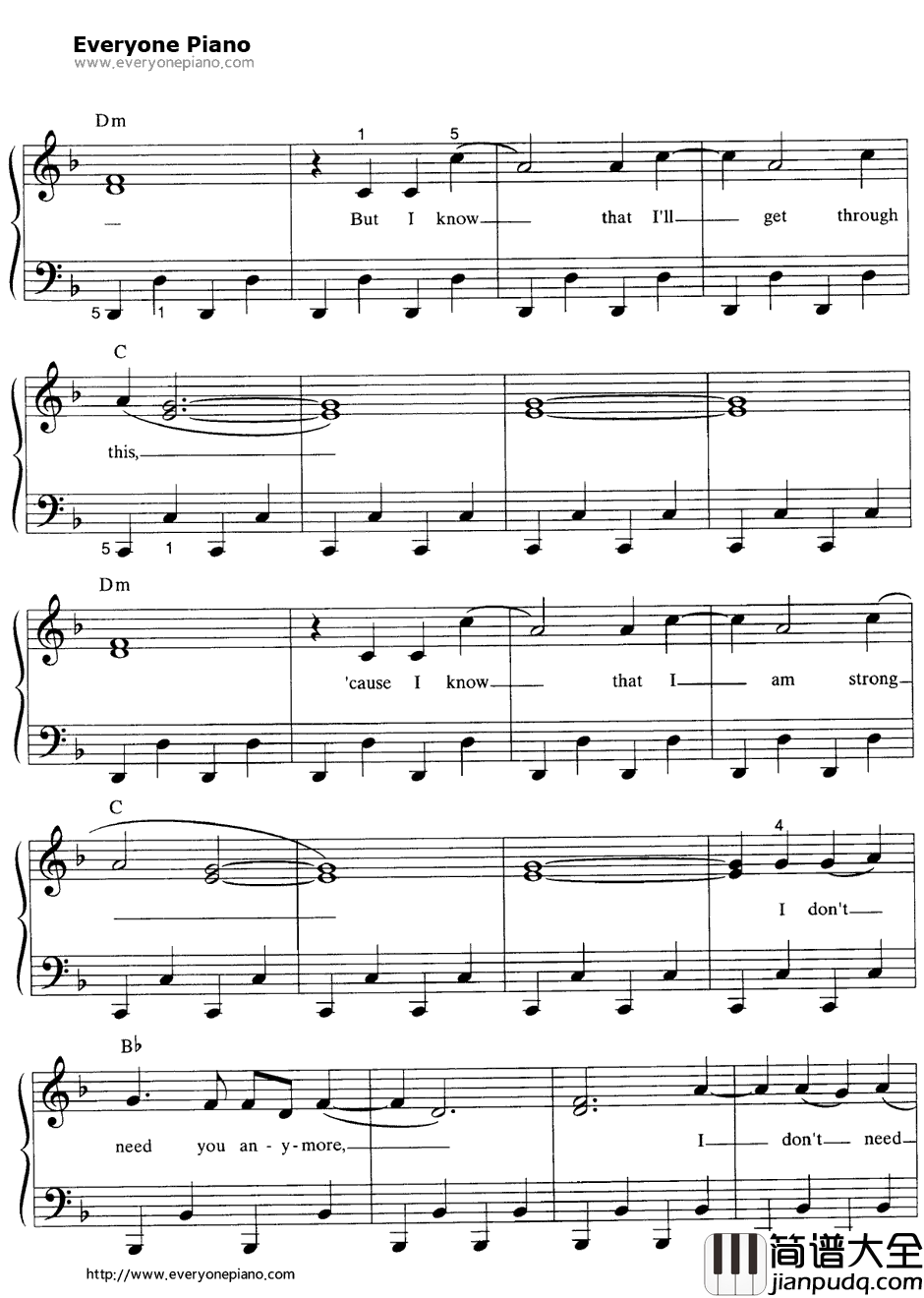 Believe钢琴谱_Cher