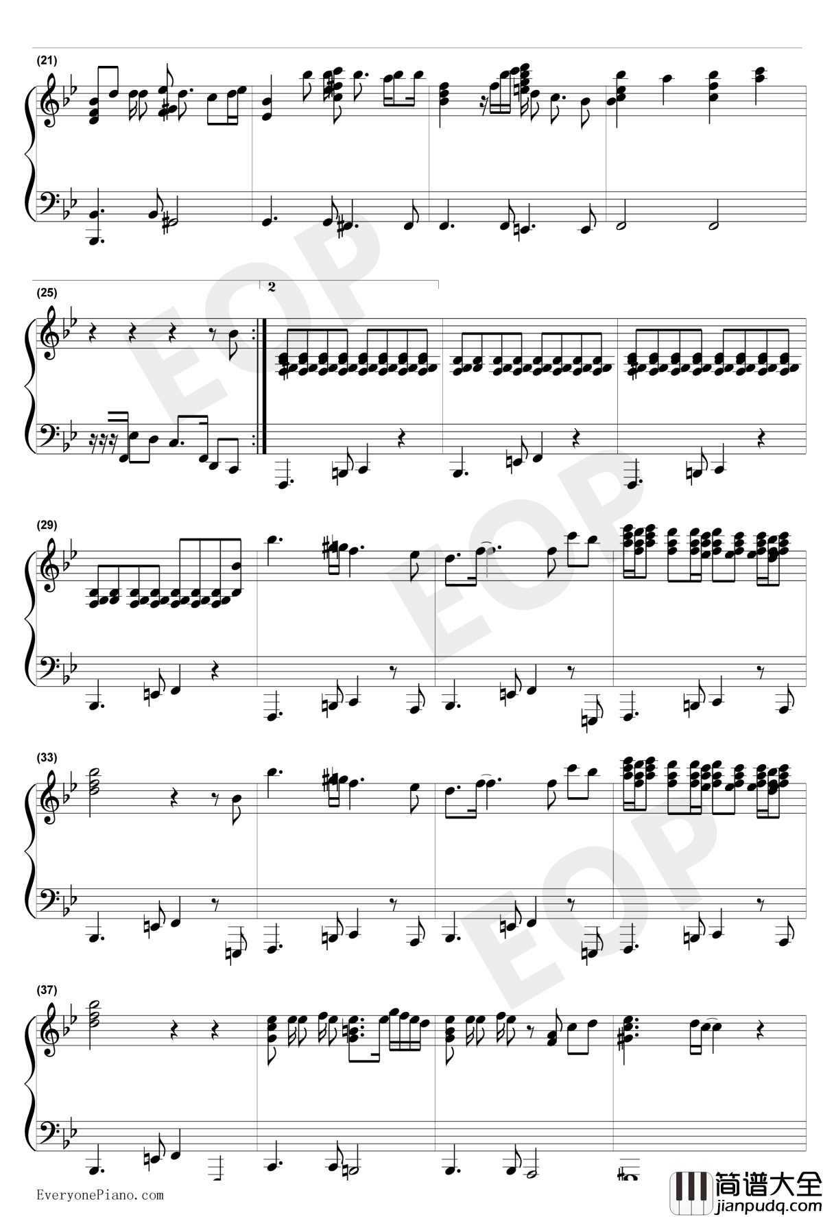 Come_On_Sweet_Death钢琴谱_ARIANNE_新世纪福音战士剧场版