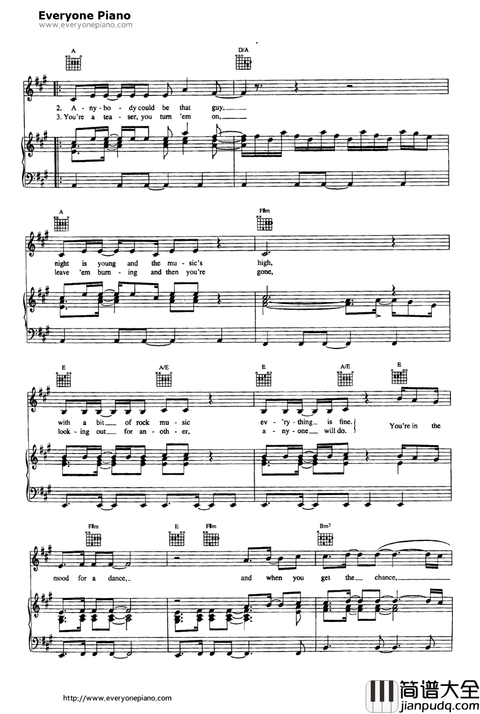 Dancing_Queen钢琴谱_ABBA