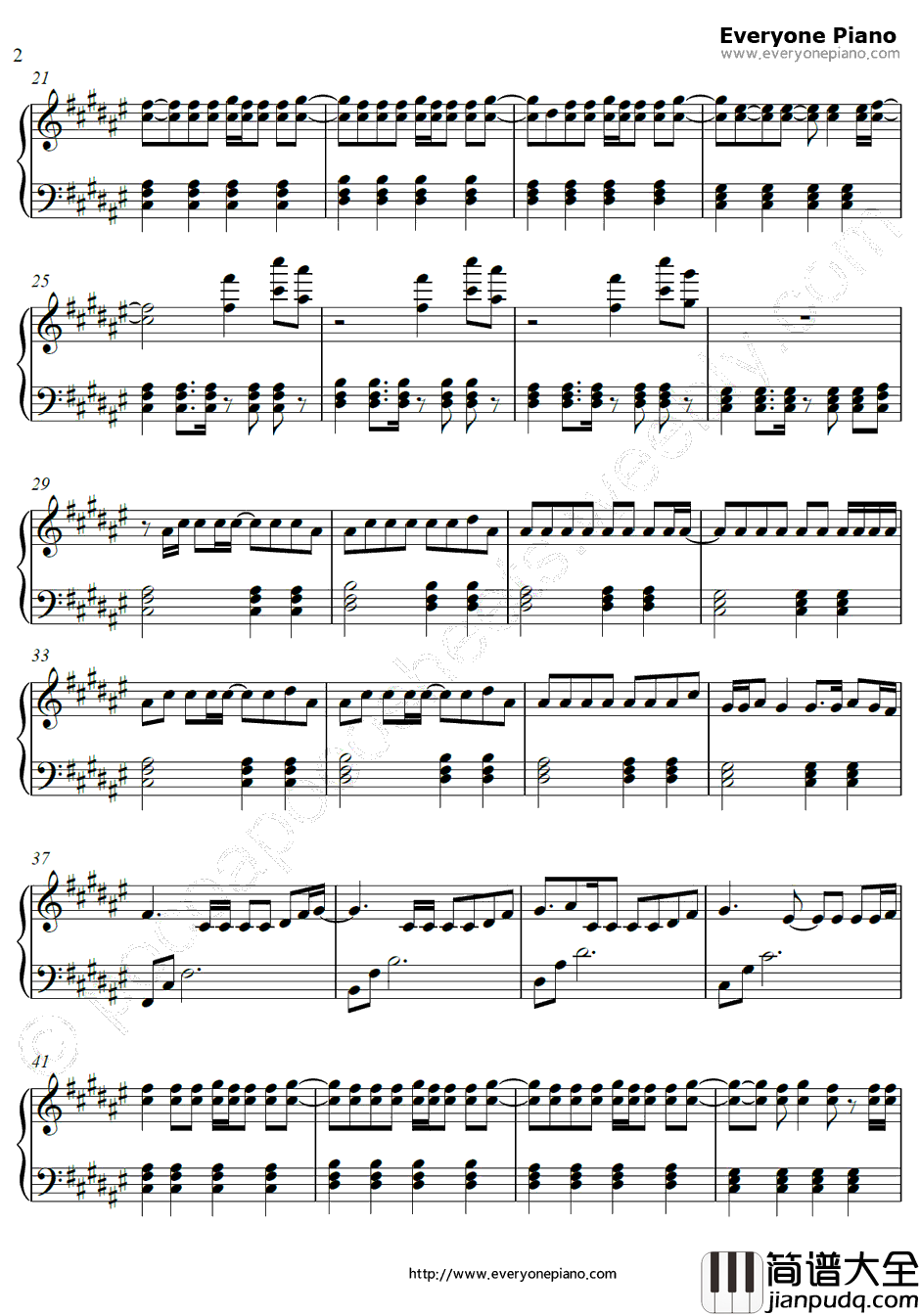 Good_Life钢琴谱_OneRepublic