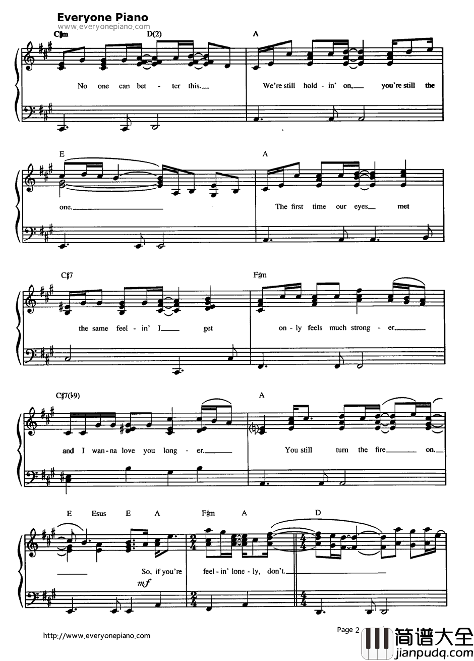 Please_For_give_Me钢琴谱_BryanAdams　布莱恩·亚当斯