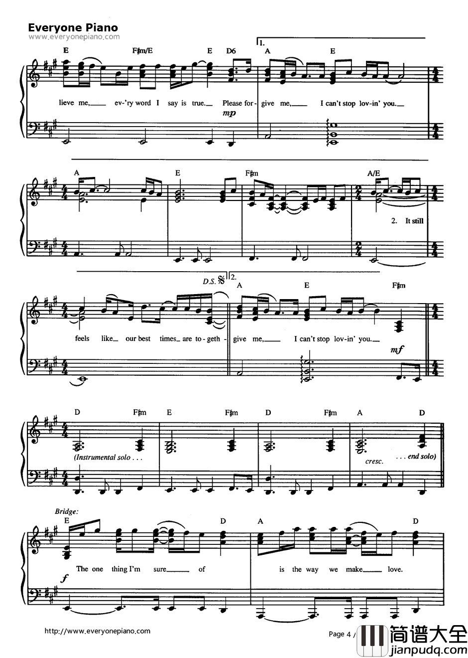 Please_For_give_Me钢琴谱_BryanAdams　布莱恩·亚当斯