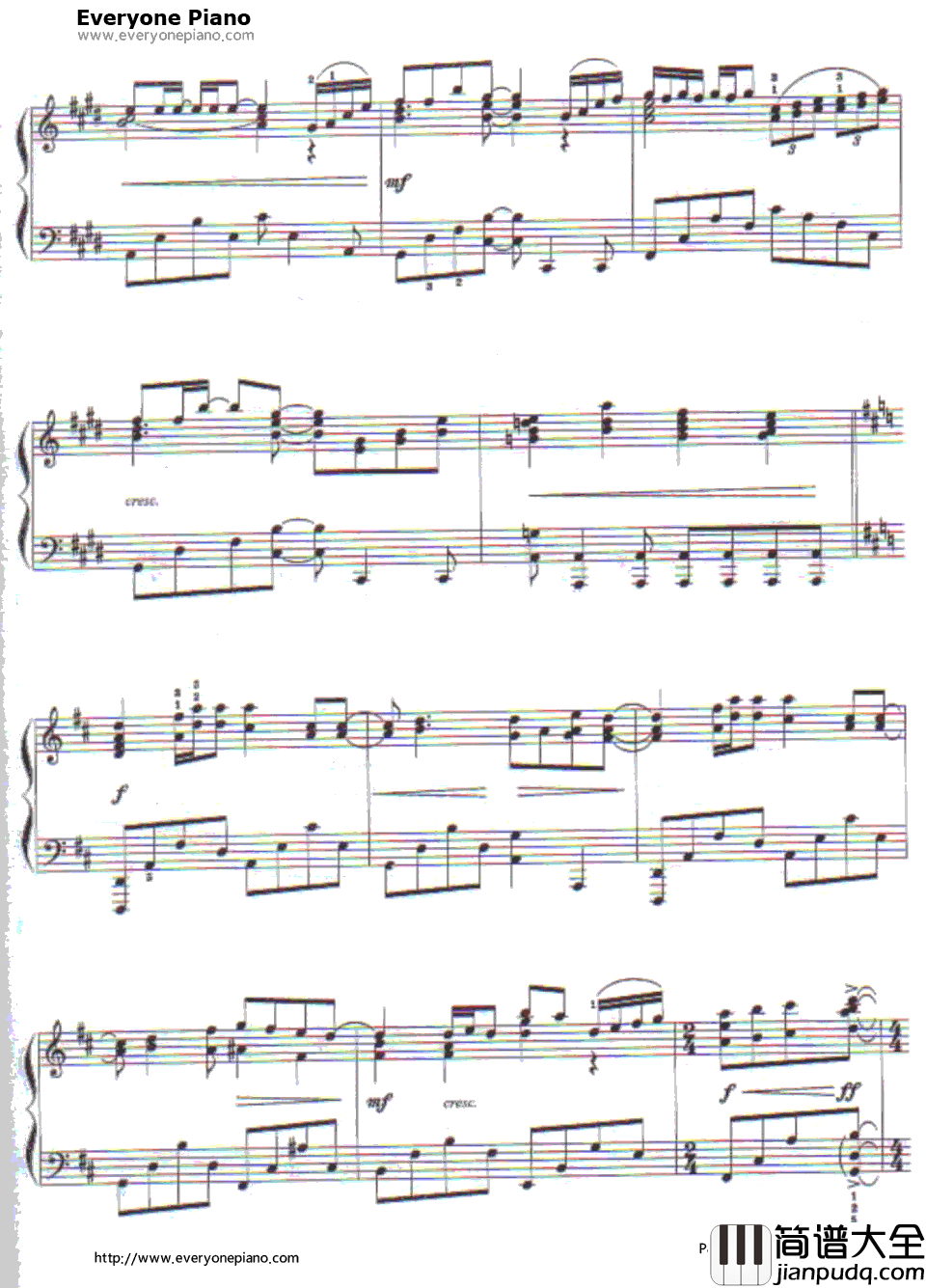 How_Do_I_Live钢琴谱_LeAnnRimes_空中监狱主题曲