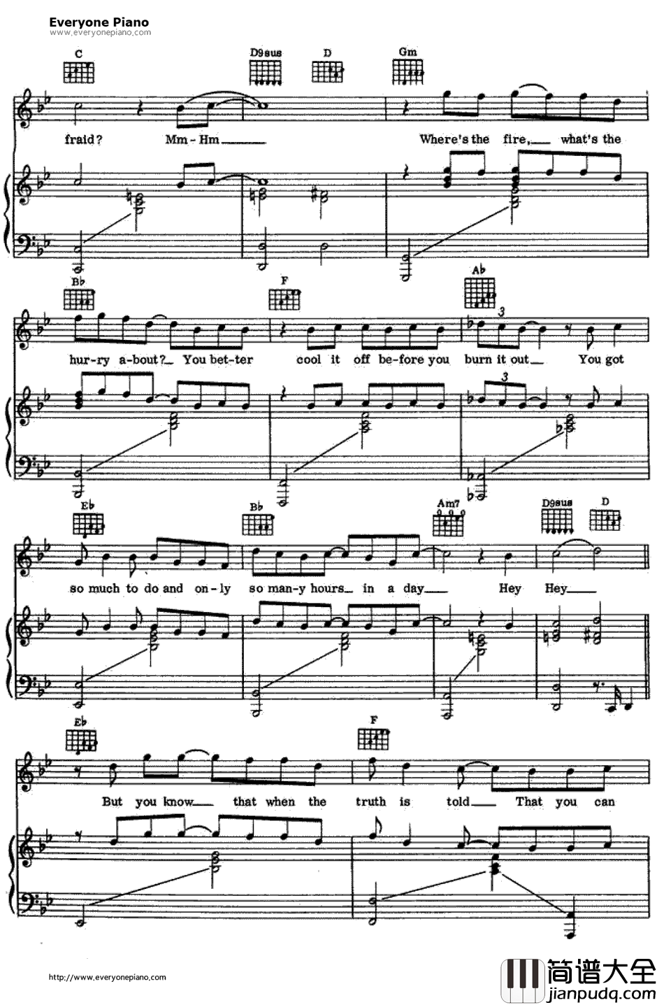 Vienna钢琴谱_BillyJoel　比利·乔尔