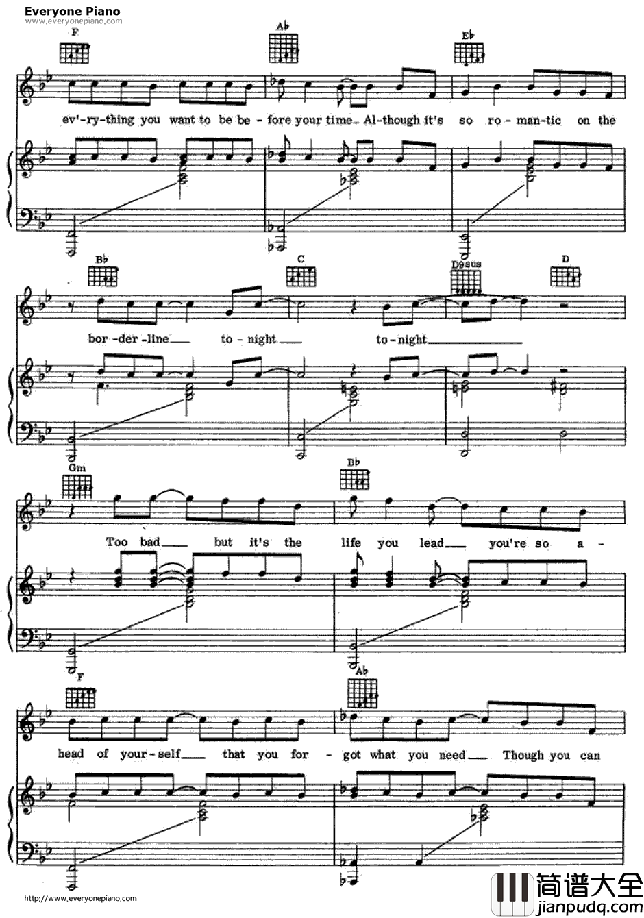 Vienna钢琴谱_BillyJoel　比利·乔尔