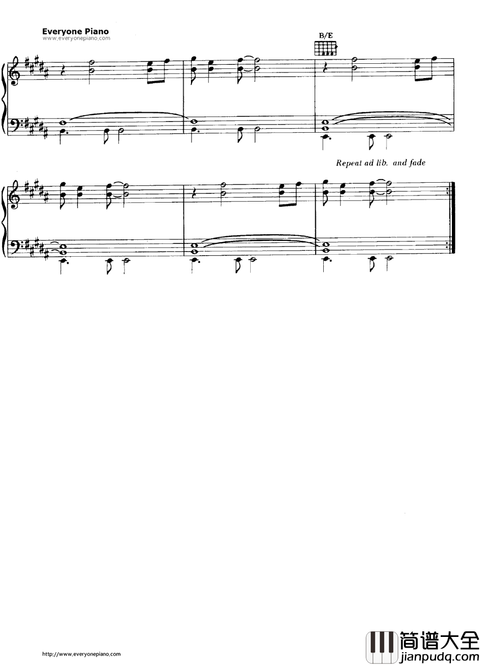 Bornin_the_U.S.A.钢琴谱_BruceSpringsteen布鲁斯·斯普林斯汀_BruceSpringsteen