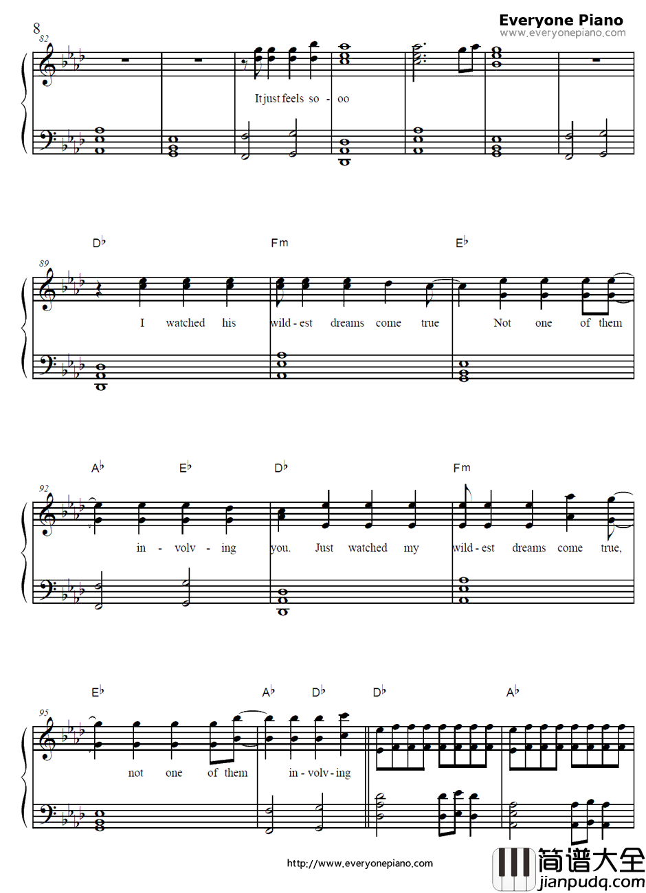 Misery_Business钢琴谱_Paramore