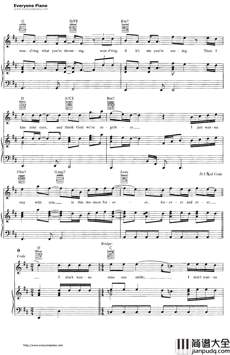 IDon't_Want_to_Missa_Thing钢琴谱_Aerosmith空中铁匠_绝世天劫主题曲