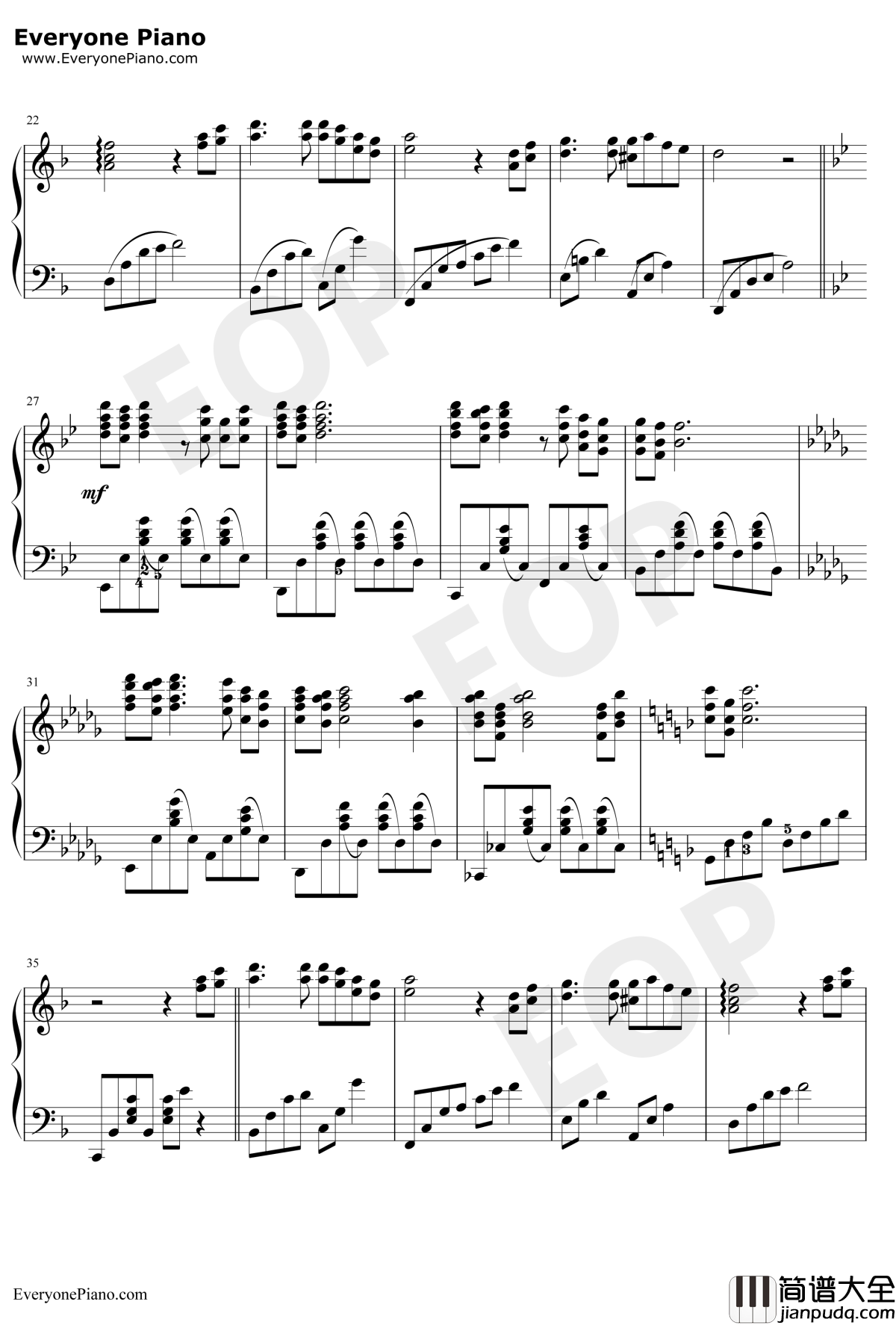 白月光钢琴谱_张信哲