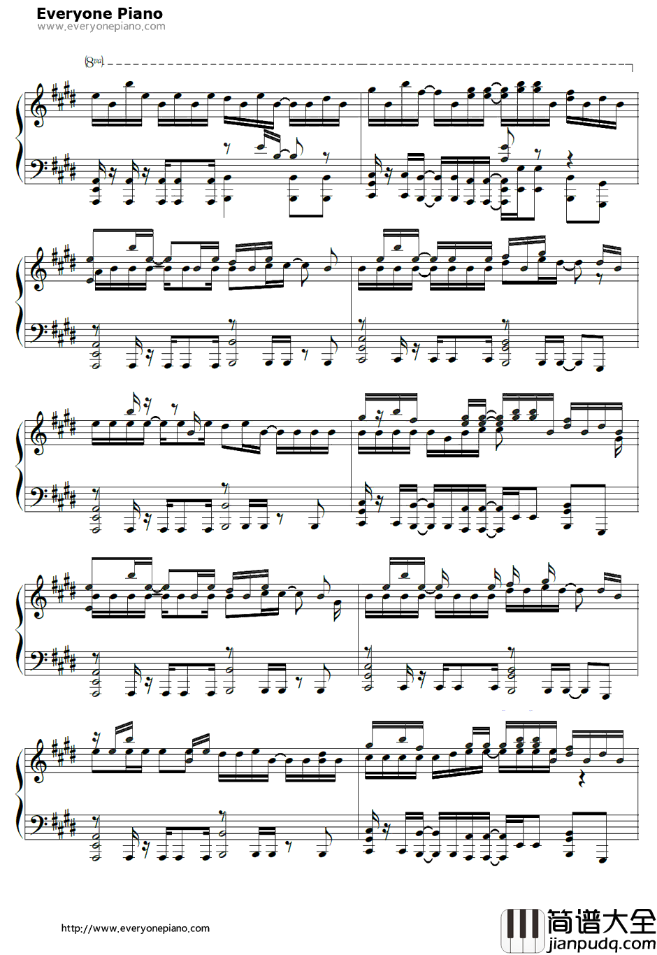 ふわふわ♪钢琴谱_牧野由依