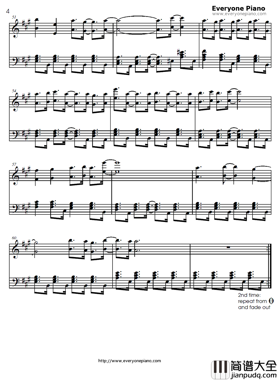 snow_angel钢琴谱_KOTOKO_拜托了老师插曲