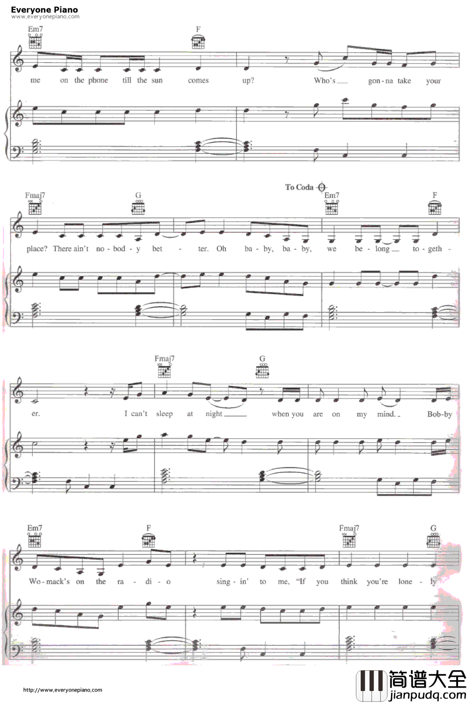 We_Belong_Together钢琴谱_MariahCarey