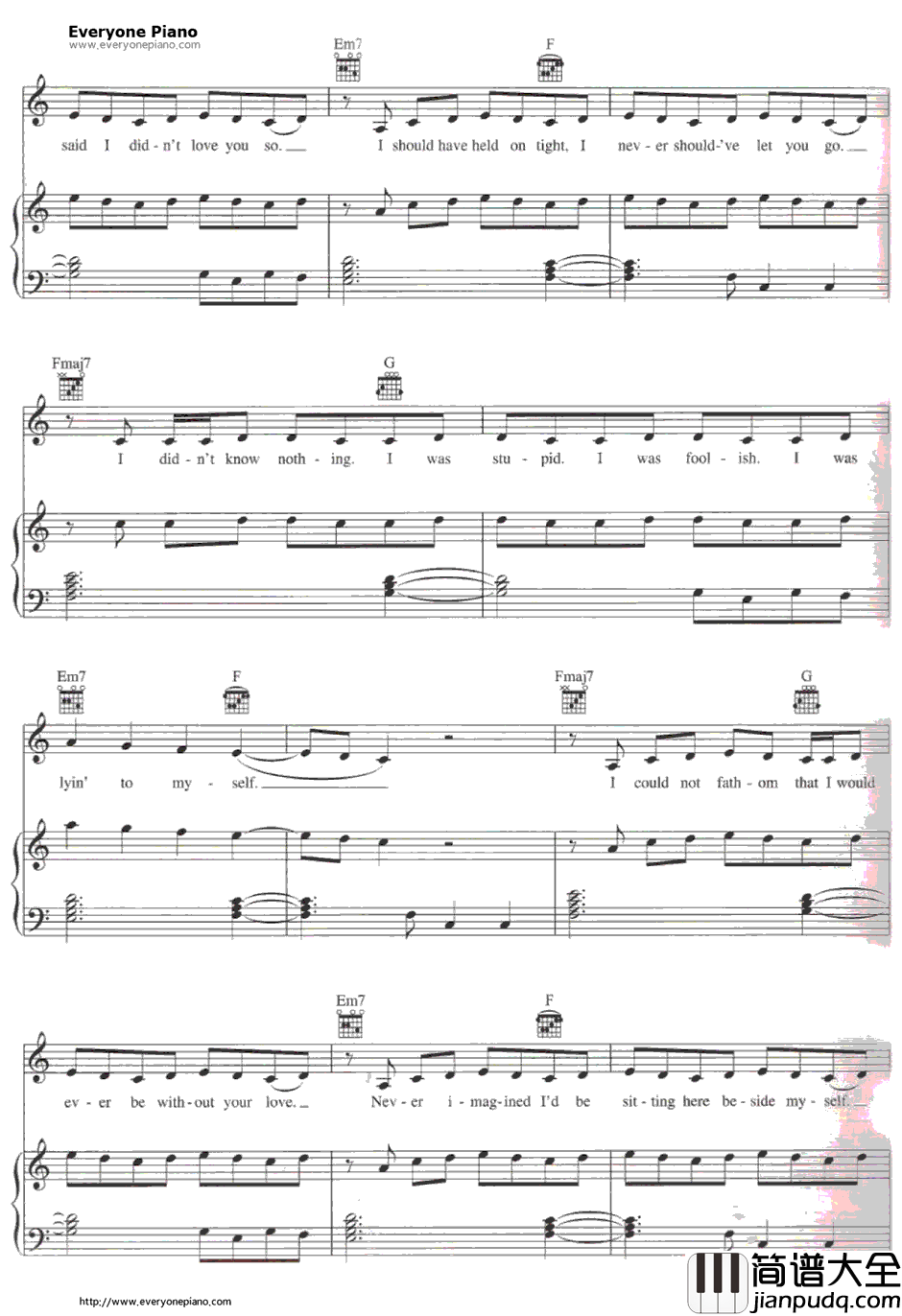 We_Belong_Together钢琴谱_MariahCarey