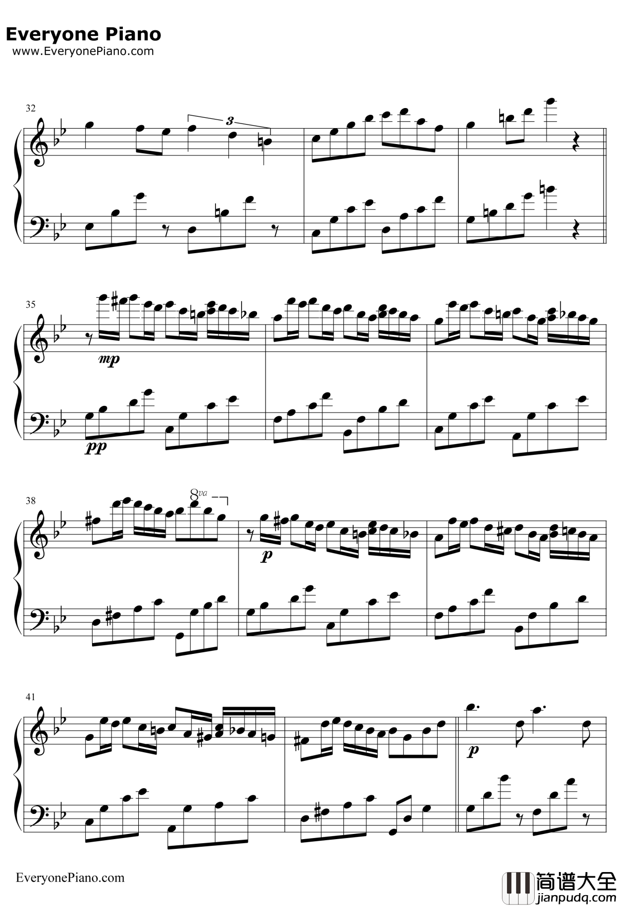 更替的四季钢琴谱_久石让JoeHisaishiHayaoMiyazaki_魔女宅急便主题曲_宫崎骏动画