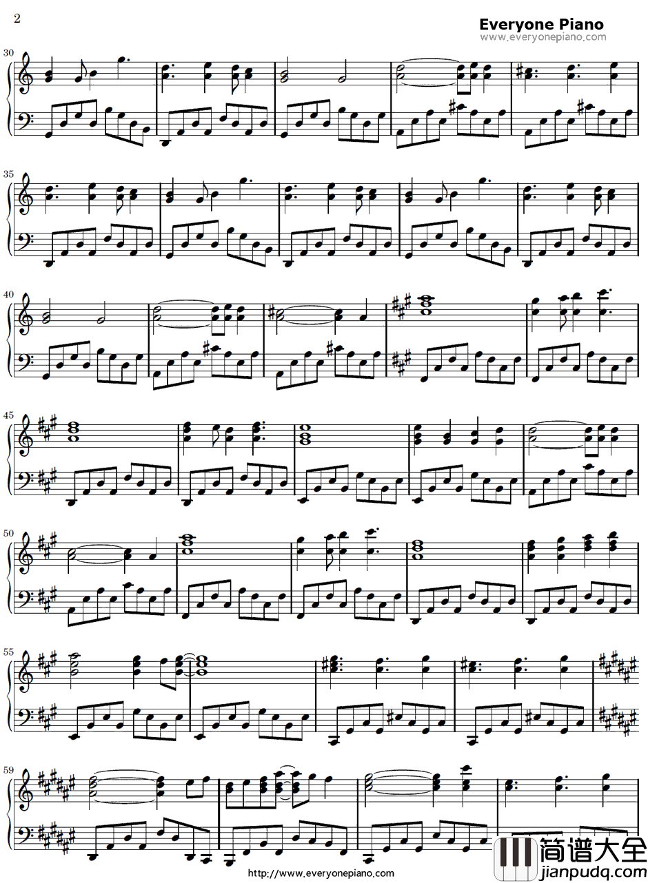 Will钢琴谱_梶浦由记_潘朵拉之心OST