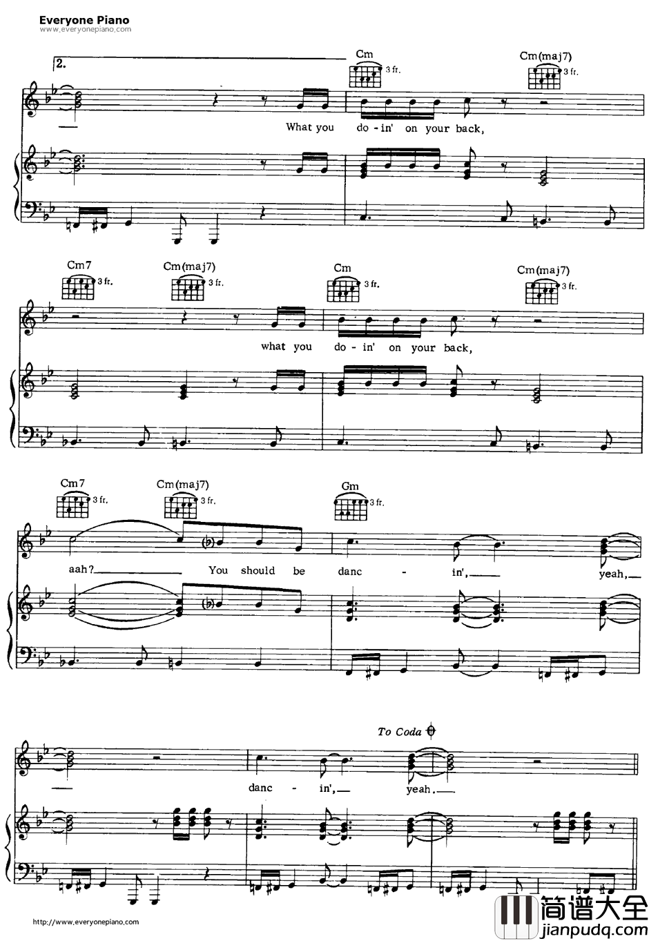 You_Should_Be_Dancing钢琴谱_BeeGees