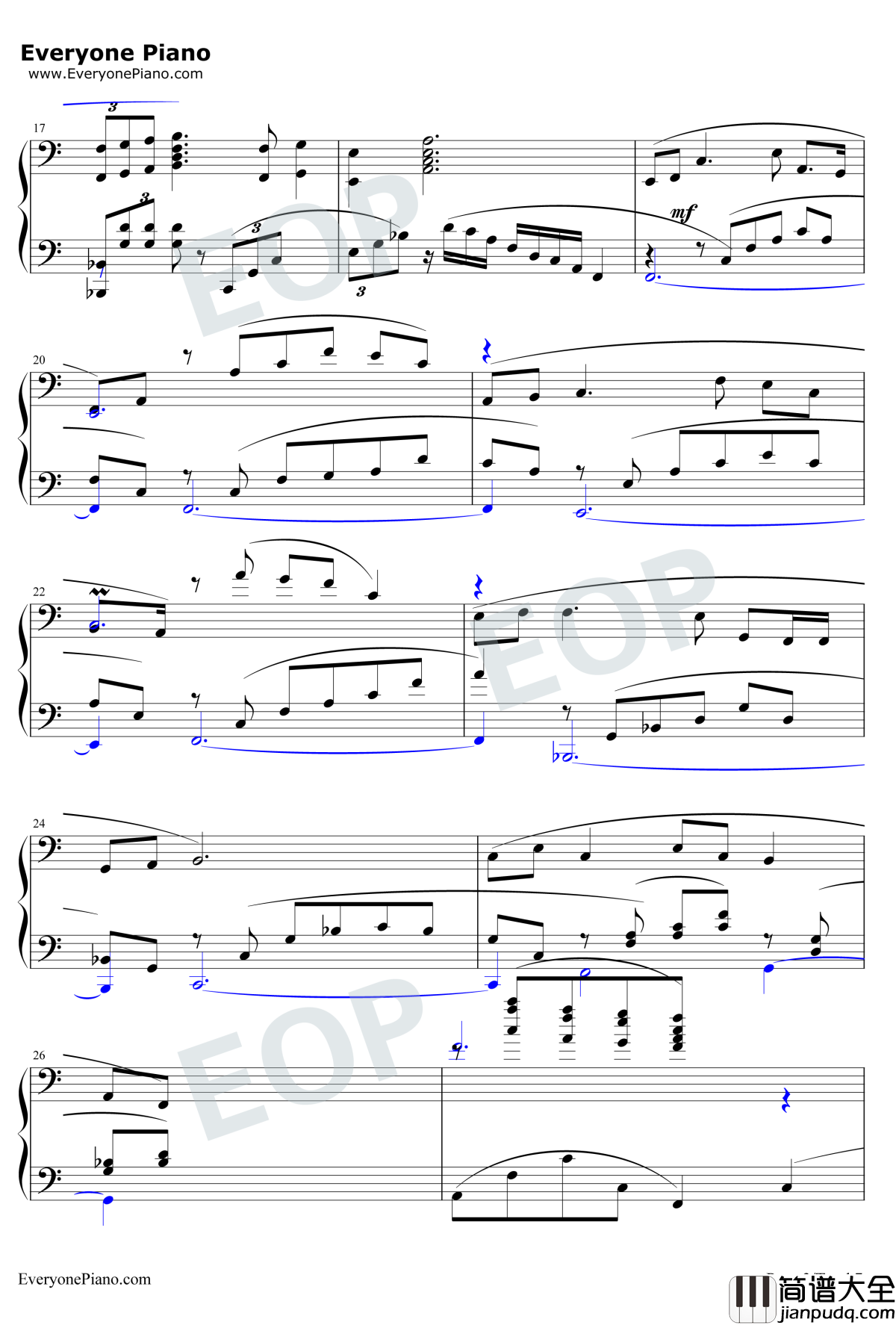 我爱你中国钢琴谱_叶佩英_电影_海外赤子_插曲