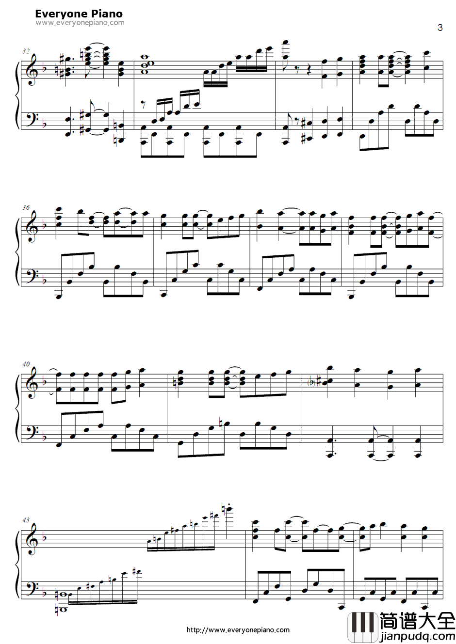 MOON_PRIDE钢琴谱_桃色幸运草Z_美少女战士CrystalOP