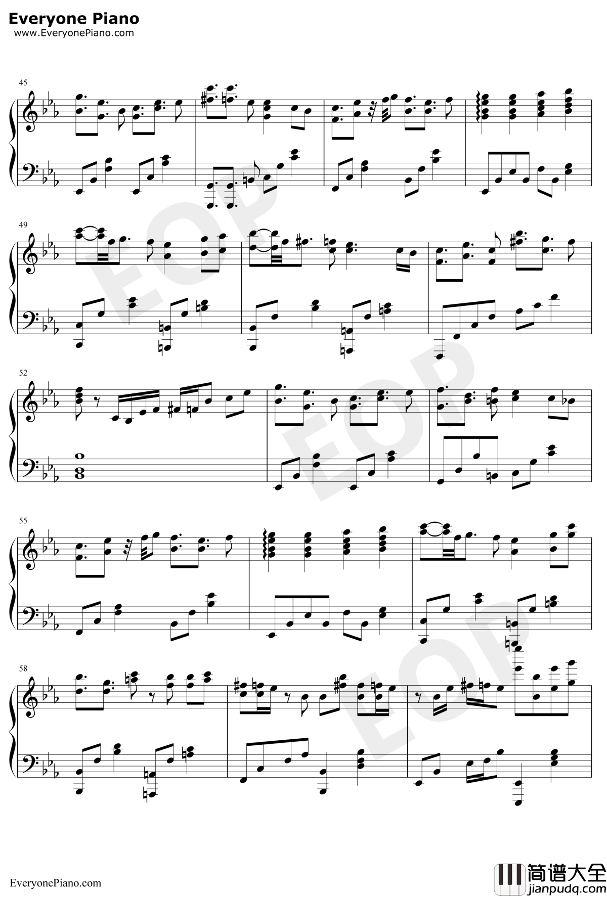 夕景イエスタデイ钢琴谱_じん(自然の敌P)_夕景昨日_IA