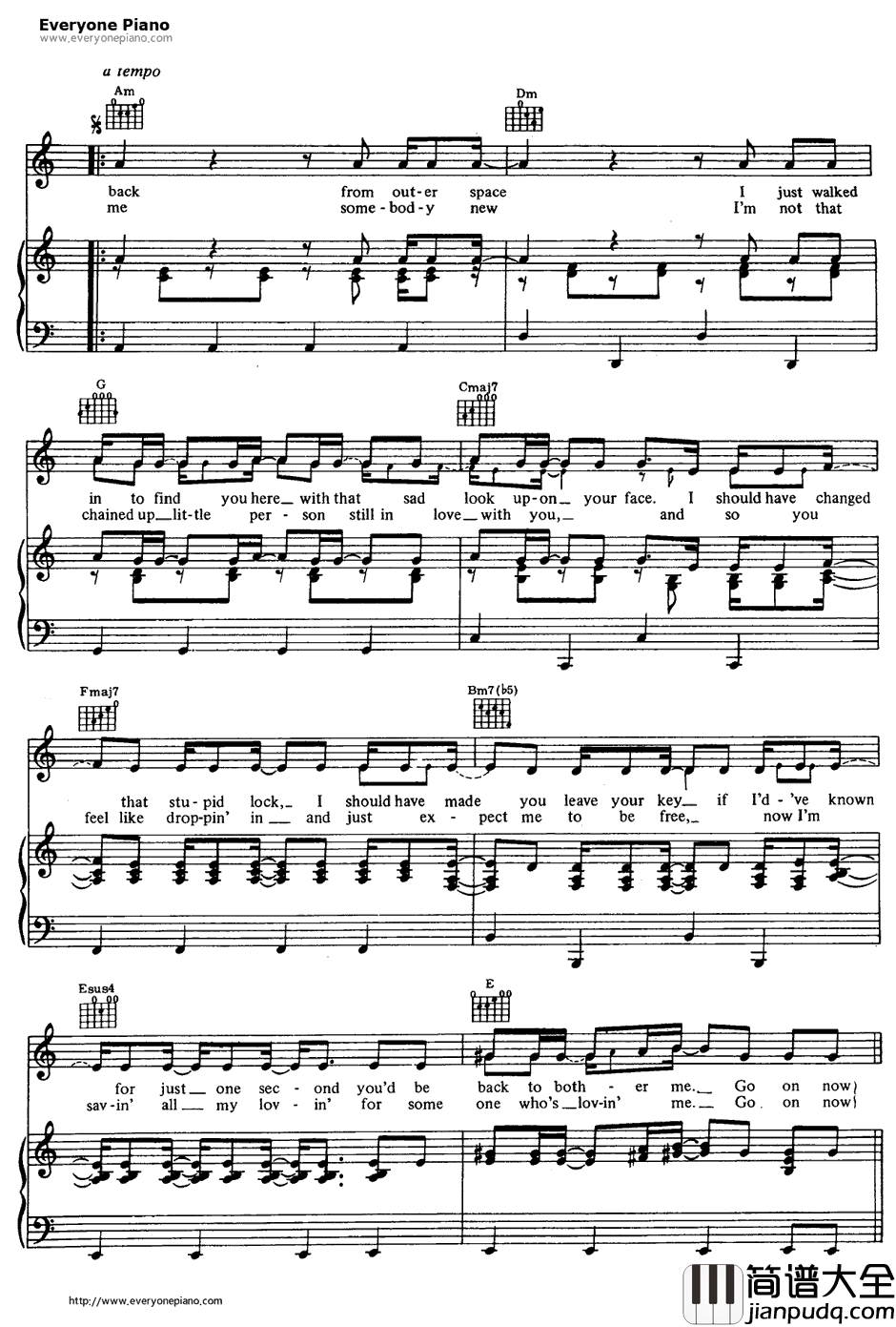 I_Will_Survive钢琴谱_GloriaGaynor