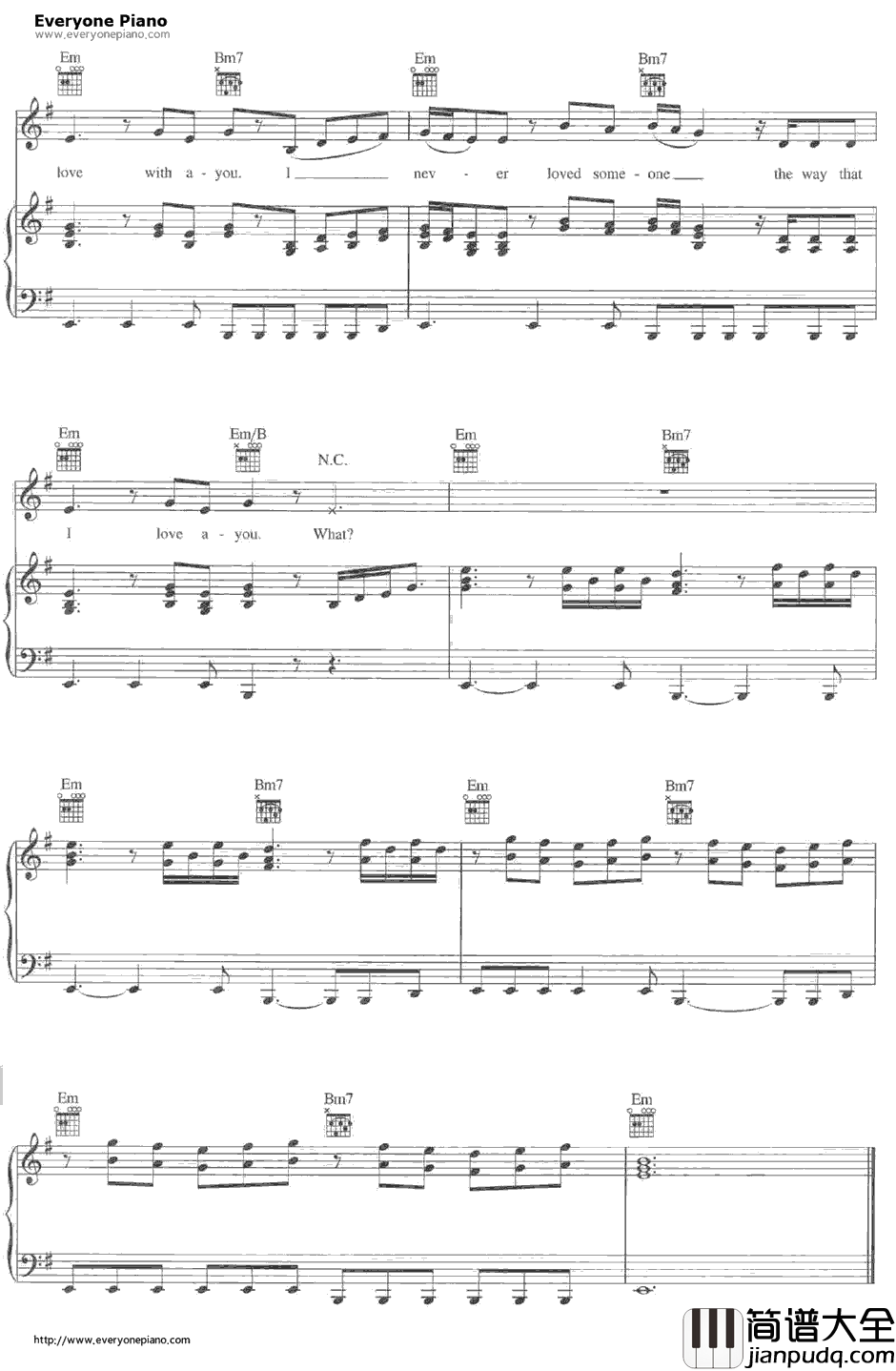 Fallin'钢琴谱_AliciaKeys