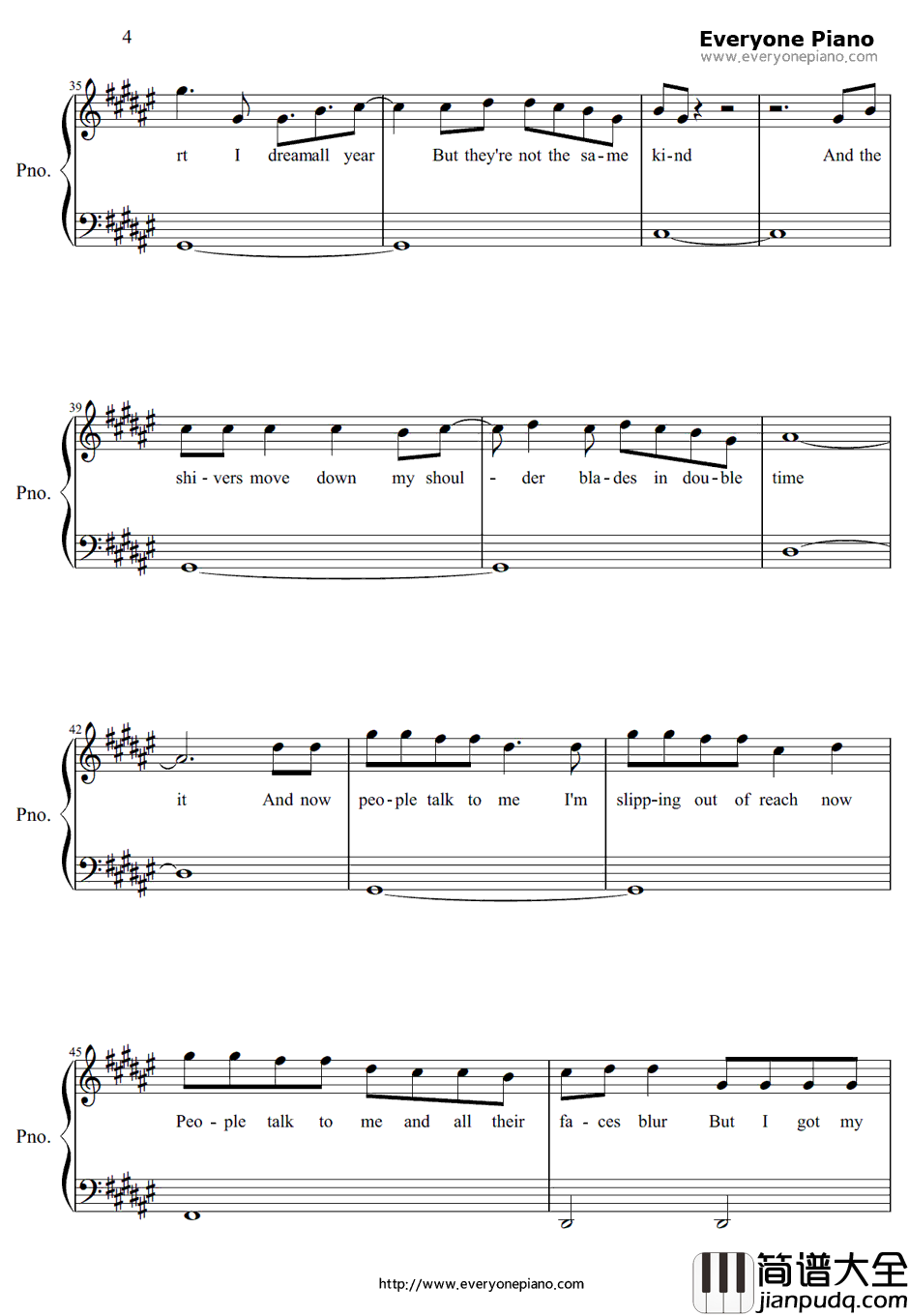 Yellow_Flicker_Beat钢琴谱_Lorde_饥饿游戏3：嘲笑鸟（上）主题曲