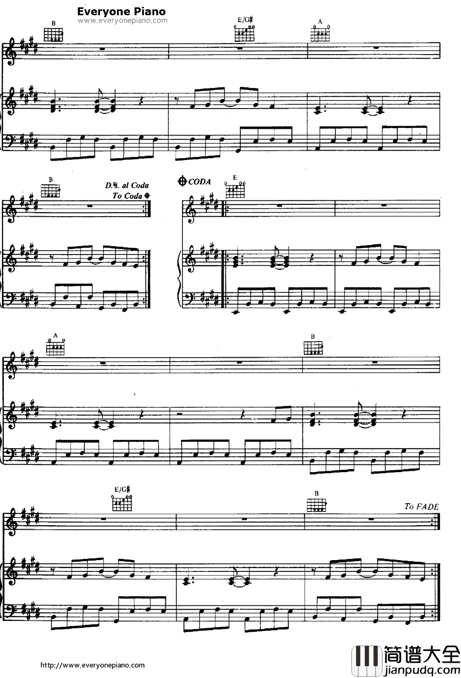 Walk_of_Life钢琴谱_DireStraits